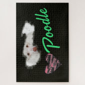 Puzzle Oeil de caniche Couleur solide 1000 pièce (Vertical)