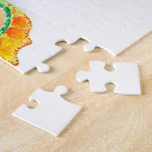 Puzzle Oeil de paon arc-en-ciel (Côté)