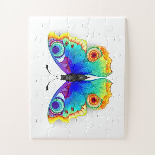 Puzzle Oeil de paon arc-en-ciel (Vertical)