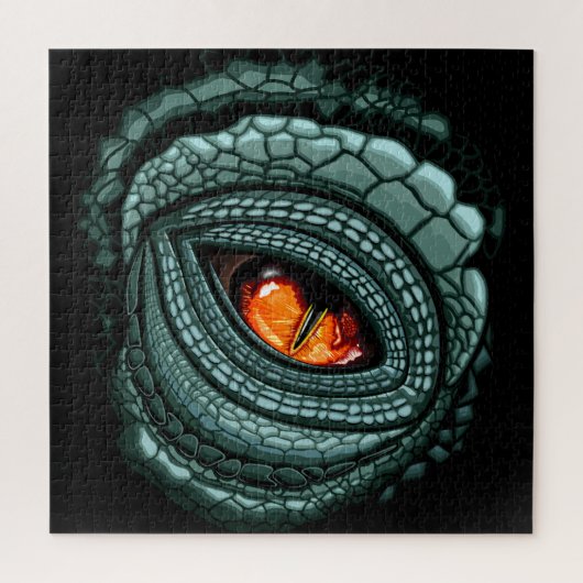 Puzzle Œil de prédateur reptile primitif (Vertical)