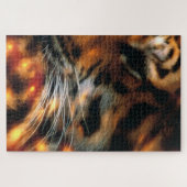 Puzzle Œil de Tigre Doré Gros Plan Faune (Horizontal)