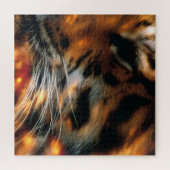 Puzzle Œil de Tigre Doré Gros Plan Faune (Horizontal)