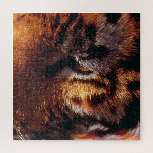 Puzzle Œil de Tigre Doré Gros Plan Faune (Vertical)