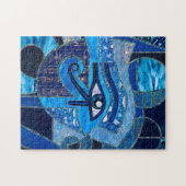 Puzzle OEil égyptien de Horus - Wadjet - Textures mixtes (Horizontal)