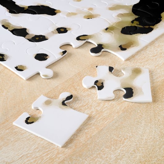 Puzzle Oeil léopard - Animaux Art (Côté)