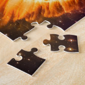 Puzzle Oeil pourpre cosmique dans le ciel de l'espace ext (Côté)