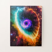 Puzzle Oeil pourpre cosmique dans le ciel de l'espace ext (Vertical)
