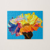 Puzzle Oeillet coloré art pop fleur (Horizontal)