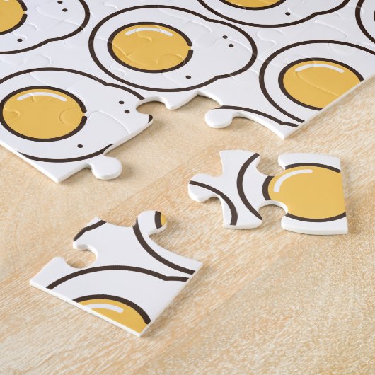 Puzzle oeuf frit (Côté)
