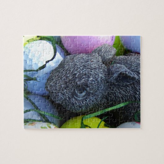 Puzzle Oeufs de Pâques, Ballons de golf de lapin (Horizontal)