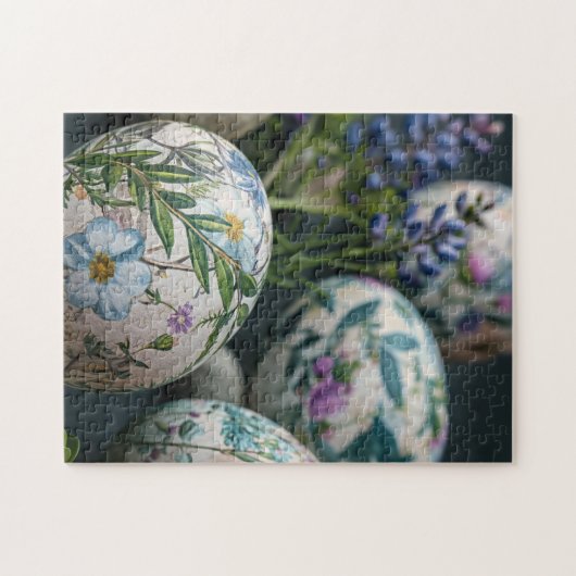 Puzzle OEufs de Pâques botaniques closeuse (Horizontal)