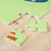 Puzzle OEufs de Pâques de poussin jaune NOM personnalisé (Côté)