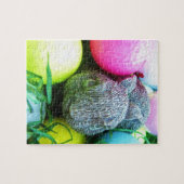 Puzzle Oeufs de Pâques, Lapin, Ballons de golf (Horizontal)