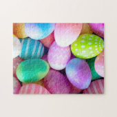 Puzzle OEufs de Pâques peints de couleur Photo (Horizontal)