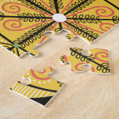 Puzzle Oeufs de Pâques ukrainiens, motif vintage. (Côté)