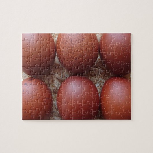 Puzzle - oeufs de poulet de Marans (Horizontal)