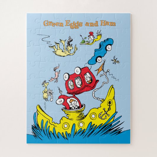 Puzzle Oeufs verts et jambon | Je Ne Les Aime Nulle Part (Vertical)