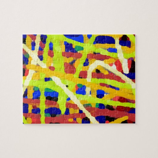 Puzzle Oeuvre Abstraite colorée (Horizontal)