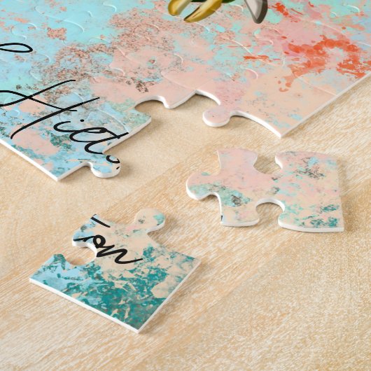 Puzzle Oeuvre Abstraite de tortue (Côté)