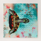 Puzzle Oeuvre Abstraite de tortue (Horizontal)