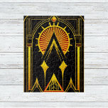 Puzzle Oeuvre Art Déco Gold Red Black<br><div class="desc">Design Art Déco Jugendstil avec un cadre symétrique et l'utilisation de formes simples et géométriques et des lignes épurées. Cela crée un sentiment d'équilibre et d'harmonie dans l'oeuvre, chaque élément travaillant ensemble pour créer un tout cohérent. Rendu à l'aide d'une technologie de pointe, il s'agit d'une conception moderne et classique....</div>
