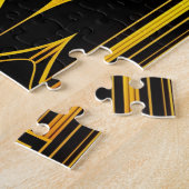 Puzzle Oeuvre Art Déco Gold Red Black (Côté)