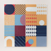 Puzzle OEuvre carré Abstraite : conception géométrique. (Horizontal)