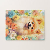 Puzzle OEuvre colorée d'aquarelle de Poméranie (Horizontal)
