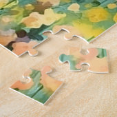 Puzzle OEuvre colorée d'aquarelle Shiba Inu (Côté)