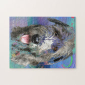 Puzzle Oeuvre colorée irlandaise Wolfhound (Horizontal)