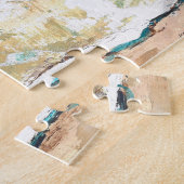 Puzzle Œuvre d'art abstraite de plage et de littoral (Côté)