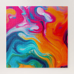 Puzzle Oeuvre d'art liquide dynamique