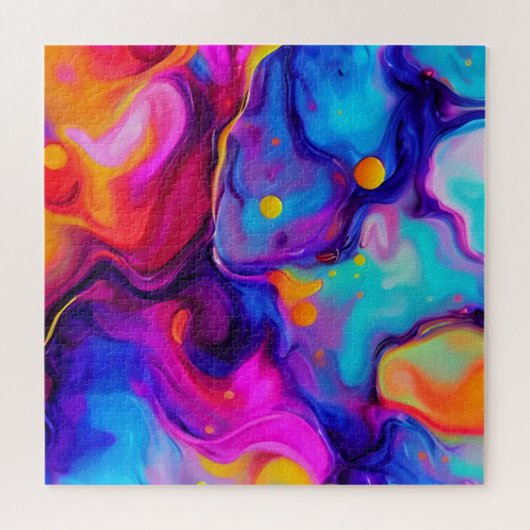 Puzzle Oeuvre d'art liquide dynamique (Horizontal)