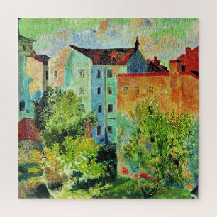 Puzzle Œuvre de Kustodiev, Vue depuis la fenêtre