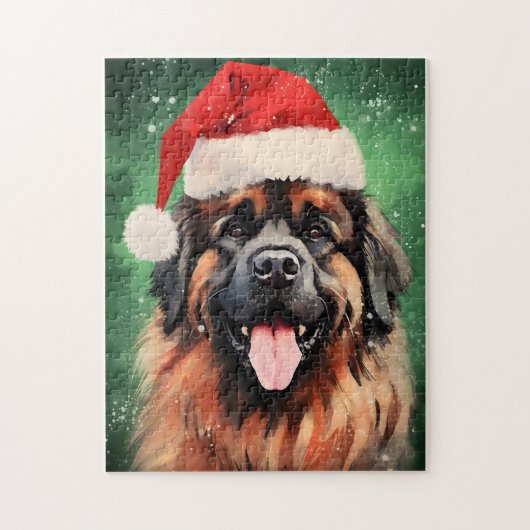 Puzzle OEuvre de peinture de Noël Leonberger (Vertical)