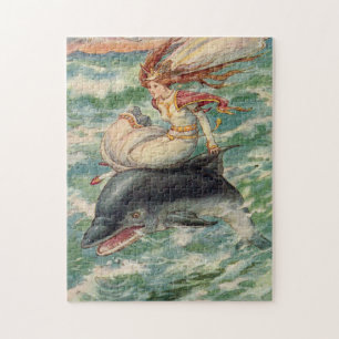 Puzzle Œuvre de sirène vintage de Frank C. Pape