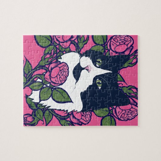 Puzzle OEuvre de Tuxedo Cat (Horizontal)