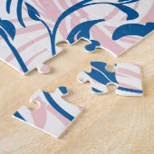 Puzzle Oeuvre florale rose Rangoli (Côté)