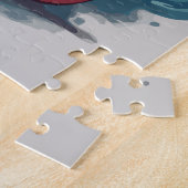 Puzzle OEuvre rouge dragon (Côté)