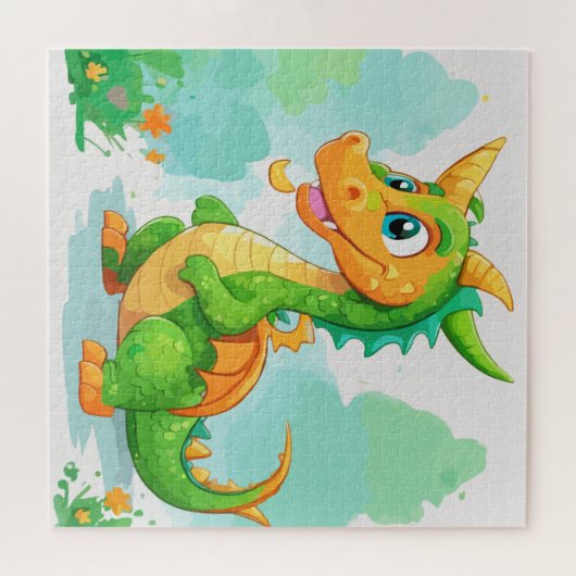 Puzzle OEuvre verte Dragon (Horizontal)