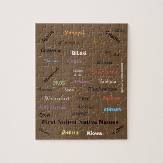 Puzzle of First Nation Names, by mmetropolim Legpuzzel (Verticaal)