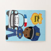 Puzzle Officier de police et enfants de patrouille (Horizontal)