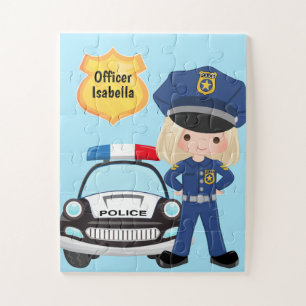 Puzzle Officier de police et voiture de patrouille
