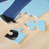 Puzzle Officier de police et voiture de patrouille Ji (Côté)