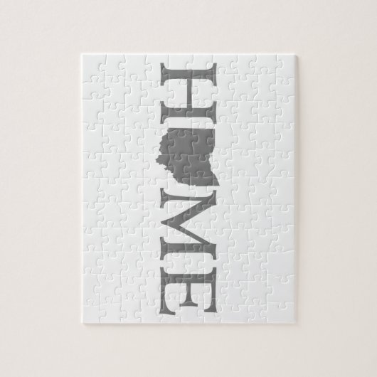 Puzzle Ohio Home État Word Art (Vertical)