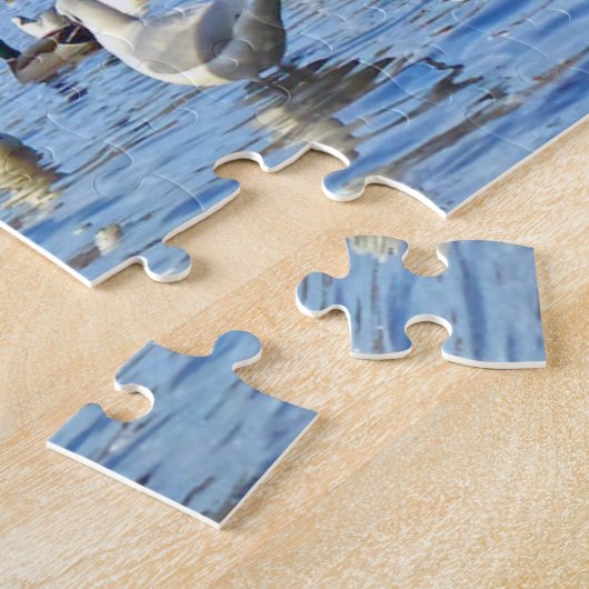 Puzzle Oies canadiennes. (Côté)