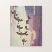 Puzzle Oies du Canada au printemps par Newell Convers Wye (Vertical)