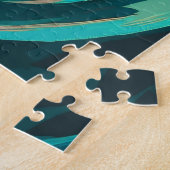 Puzzle Oiseau au-dessus d'un océan turbulent (Côté)
