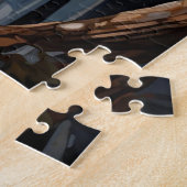Puzzle Oiseau bleu et fleurs jaunes (Côté)