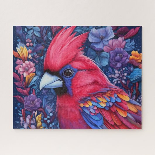 Puzzle Oiseau Cardinal Beau (Horizontal)